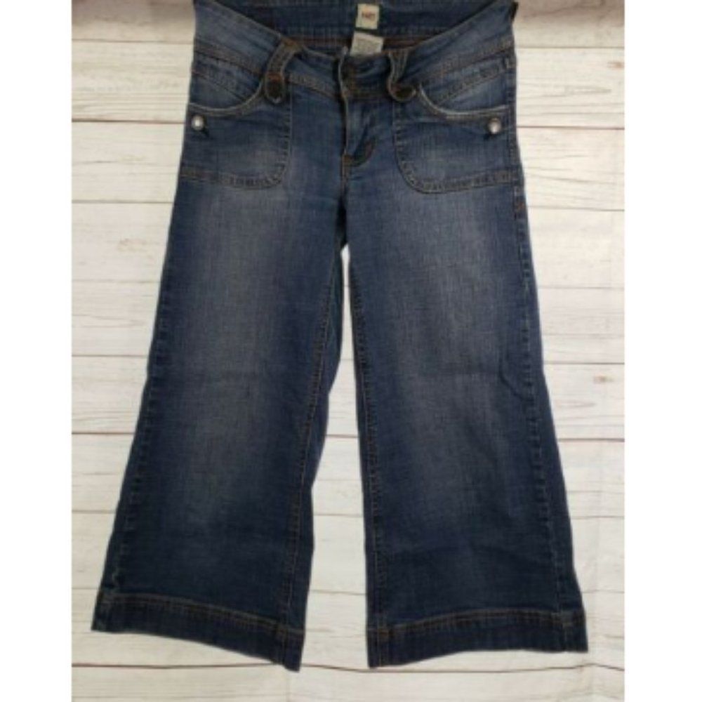 H2J Shorts Sz 5 / 6 Blue Denim Stretch Cuff